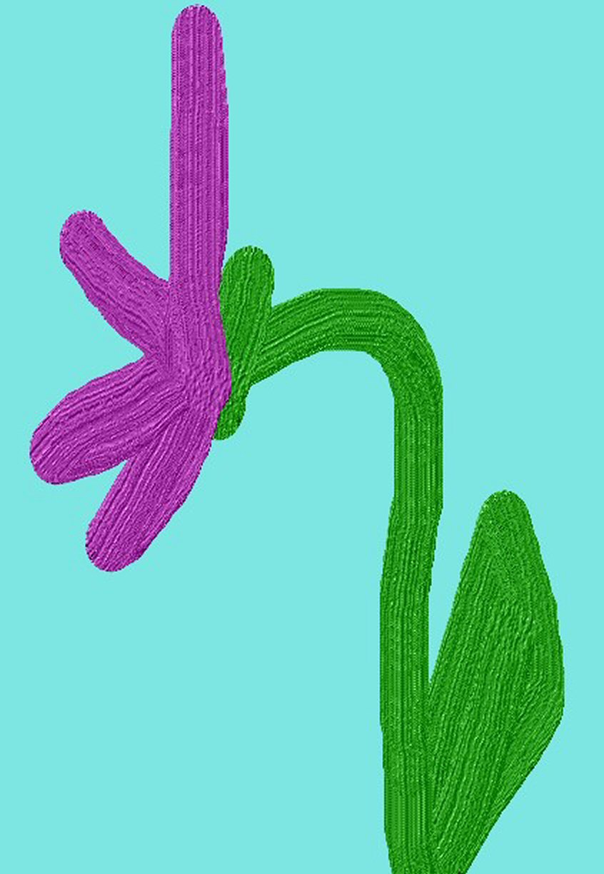 Purple Flower 1 by KJ Hannah Greenberg