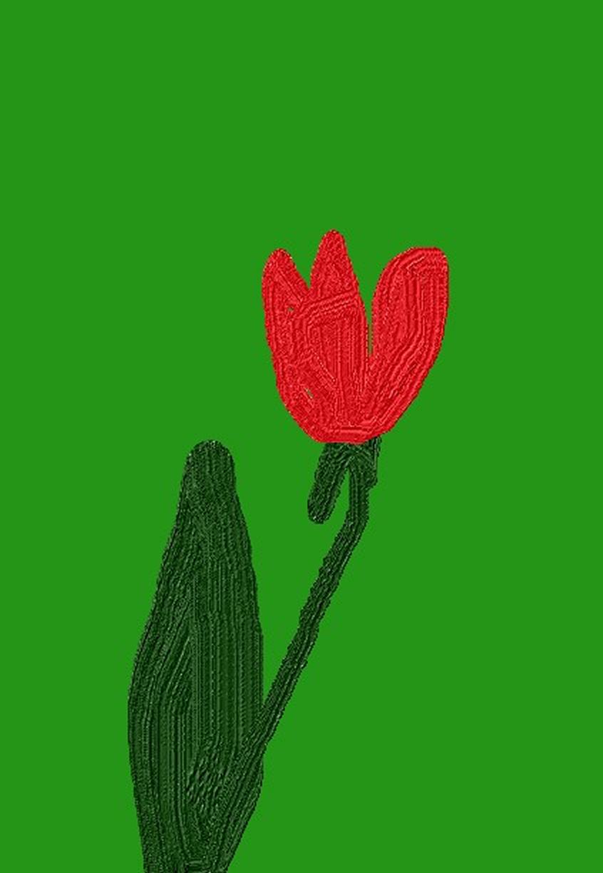 Red Flower by KJ Hannah Greenberg
