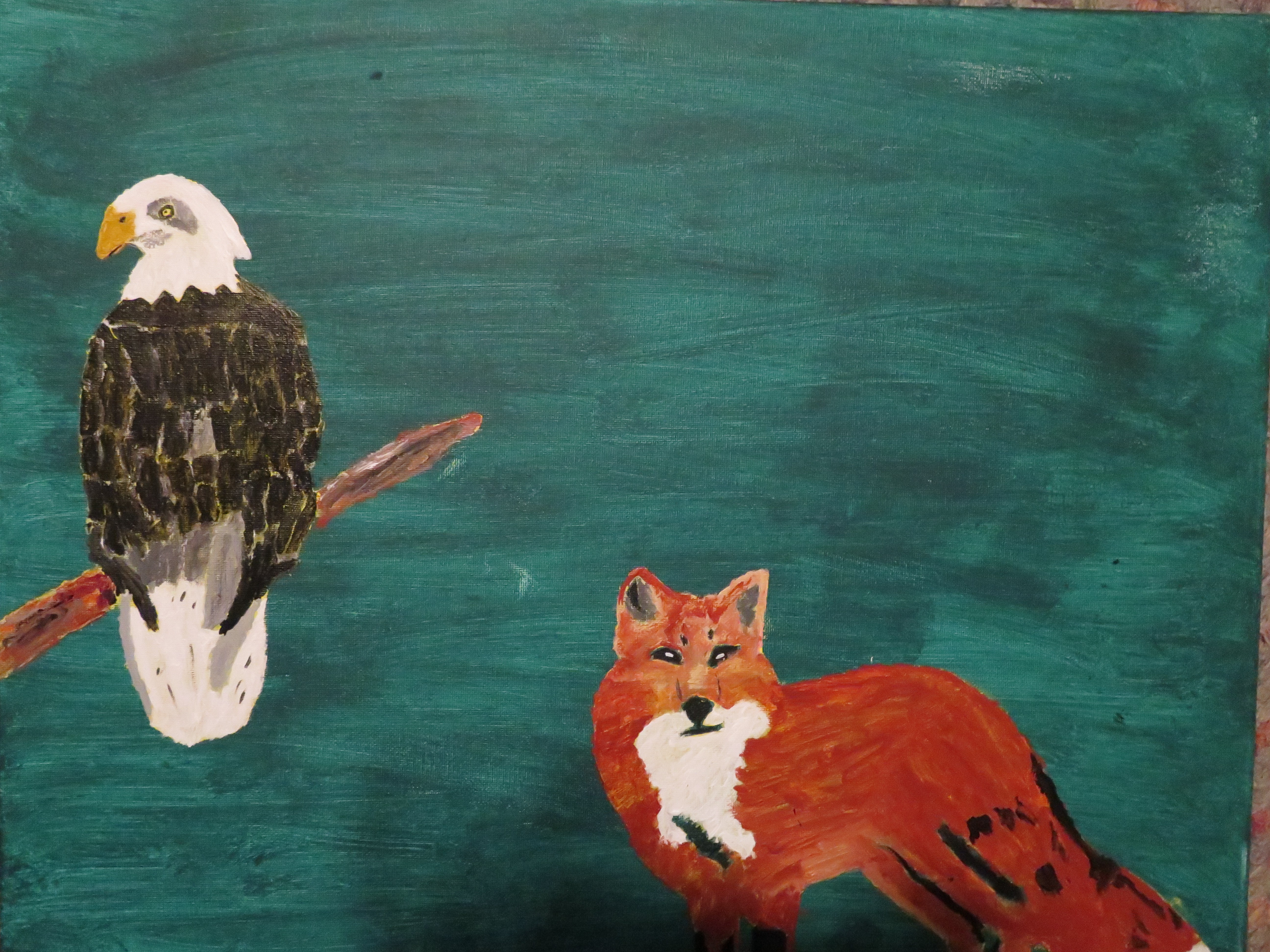 Haden Valley Fox and Eagle by Terry Brinkman