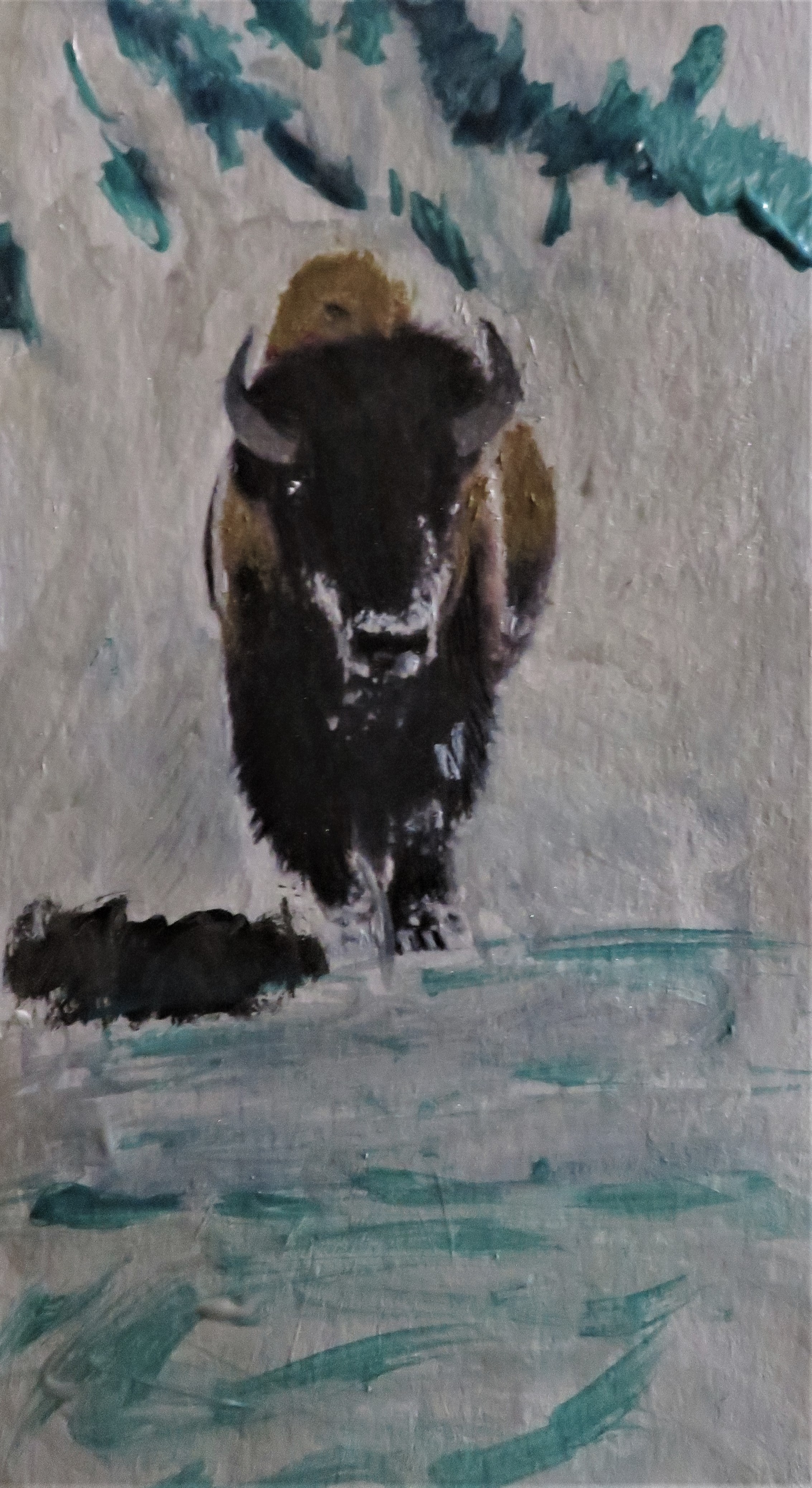 Lone Bison by Terry Brinkman